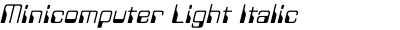 Minicomputer Light Italic